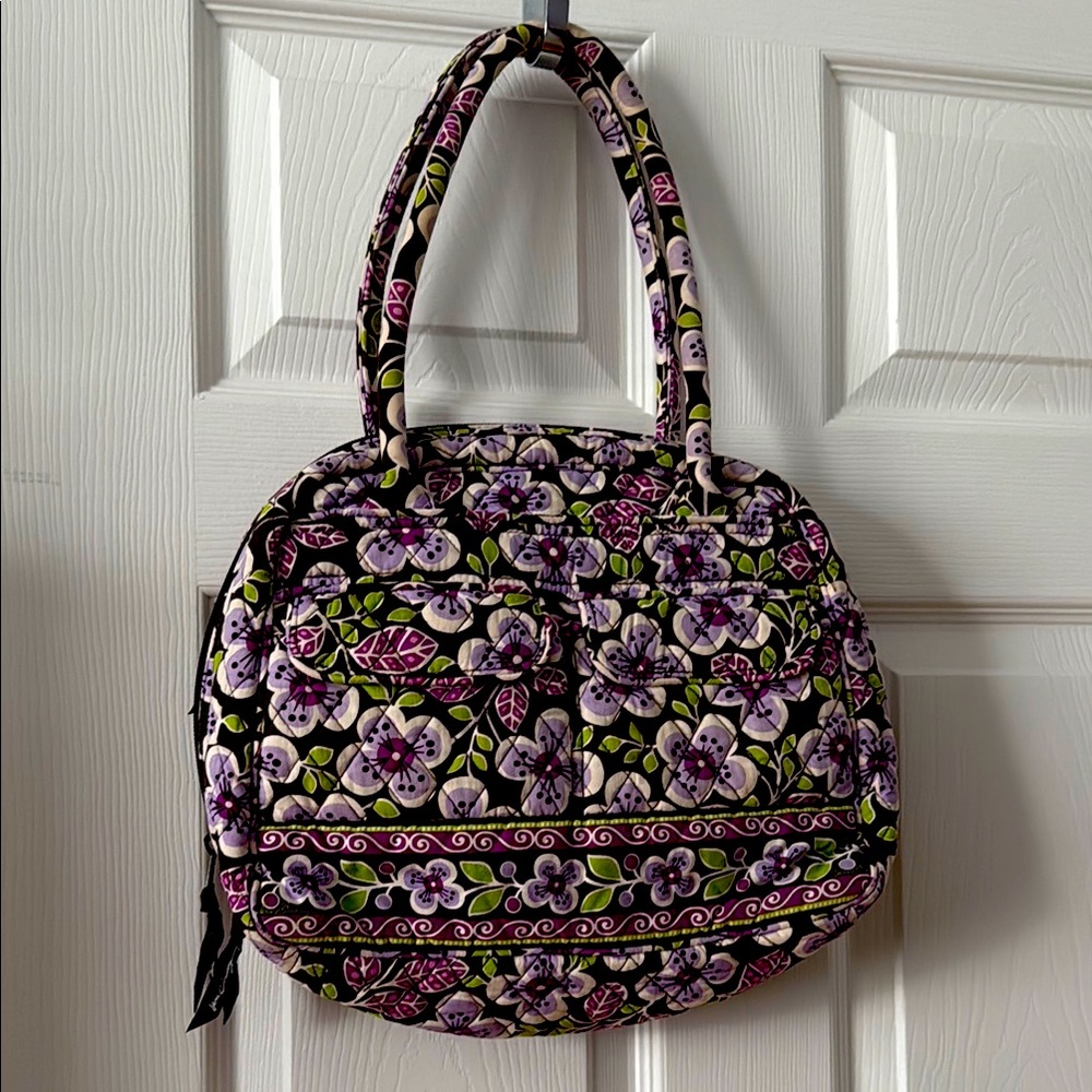 Vera Bradley Plum petals Metro bag.